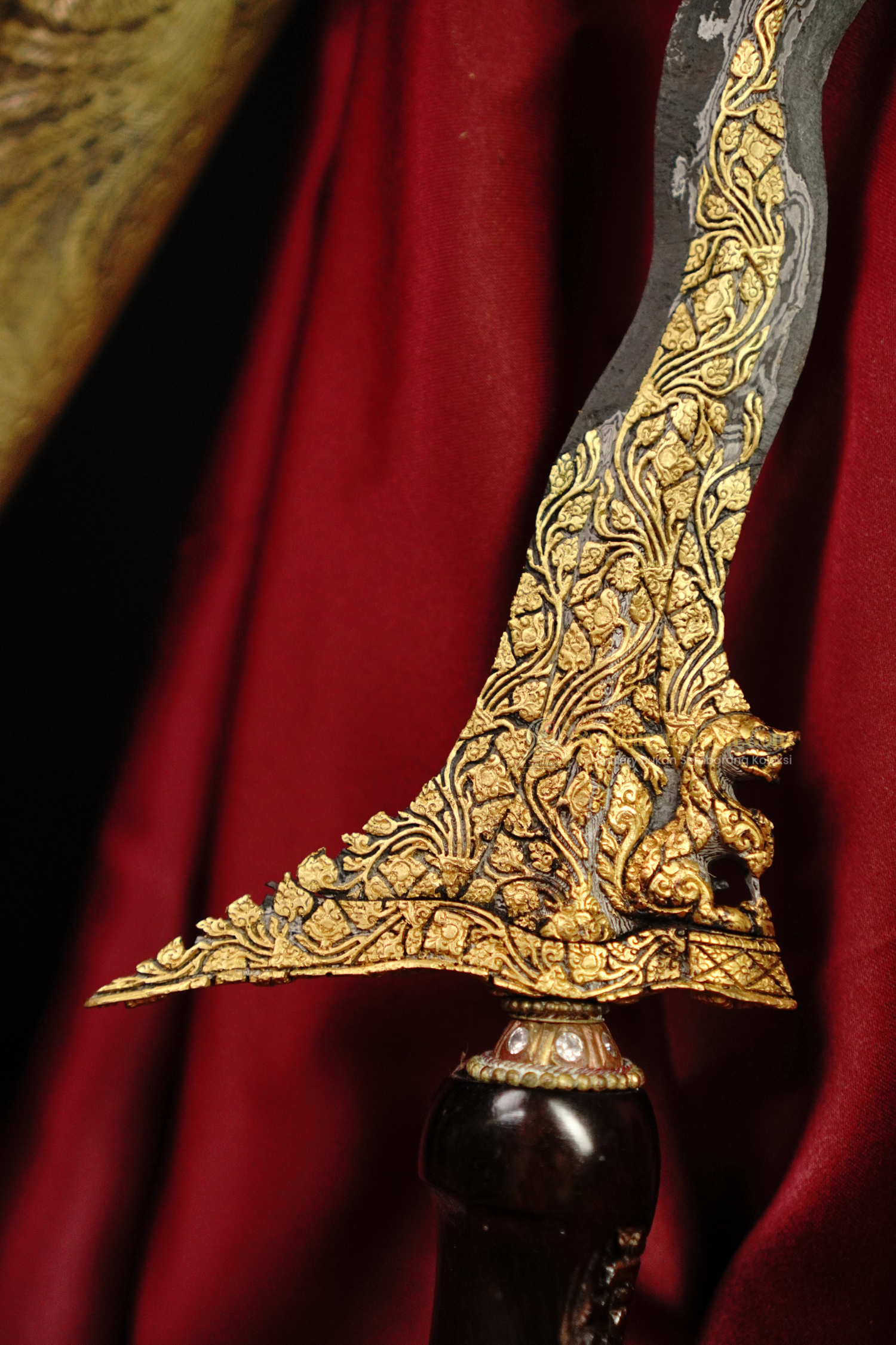 Keris Singo Barong Kinatah Emas